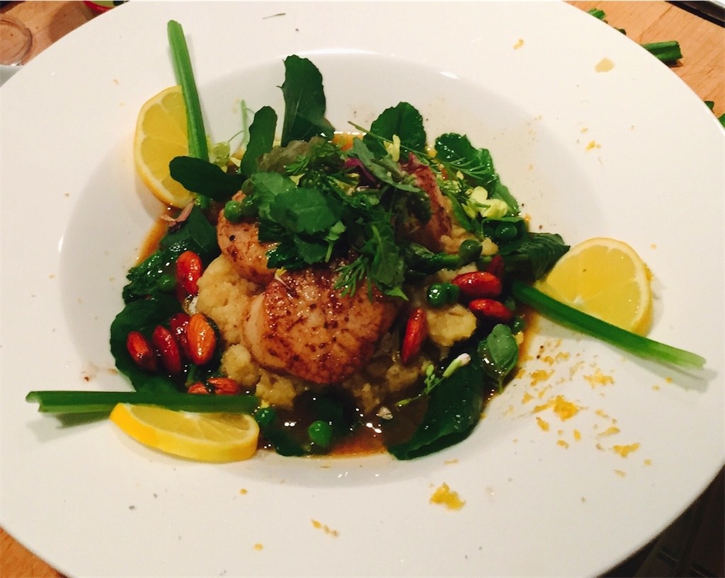 SEARED SCALLOPS & CELERY MASH